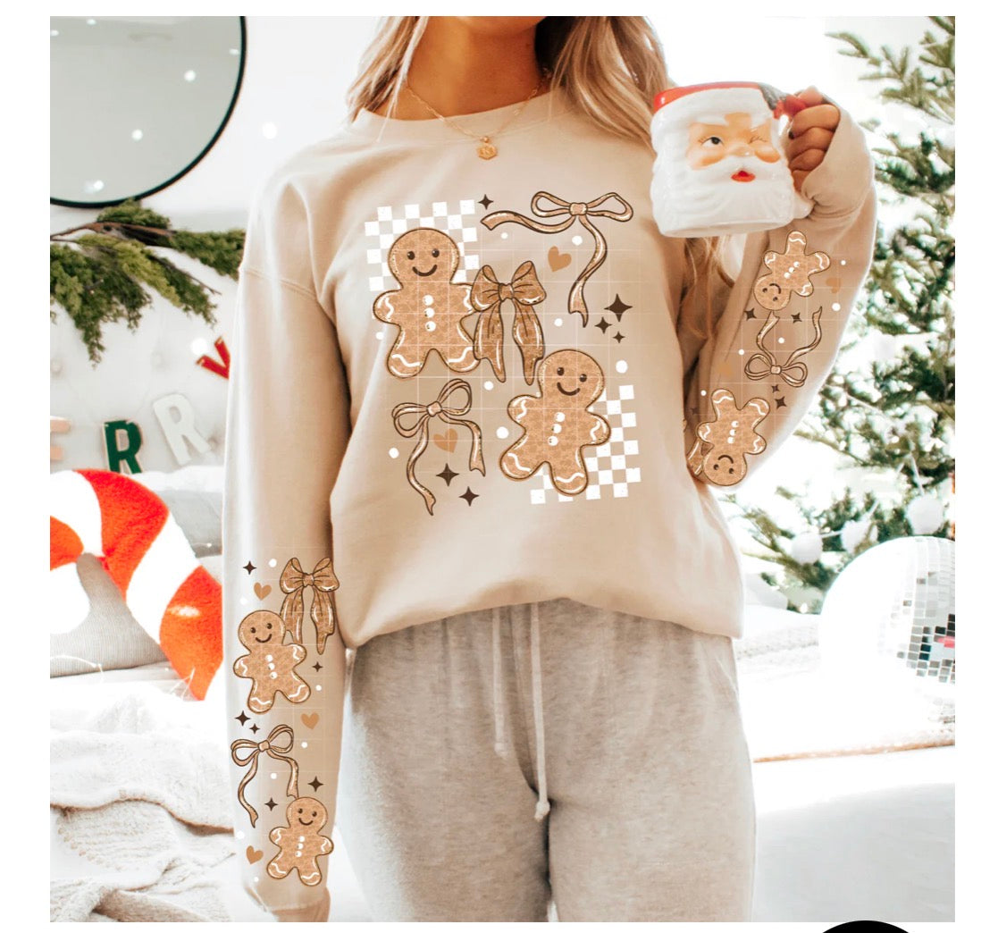 Ginger Coquette (crew w sleeves design)