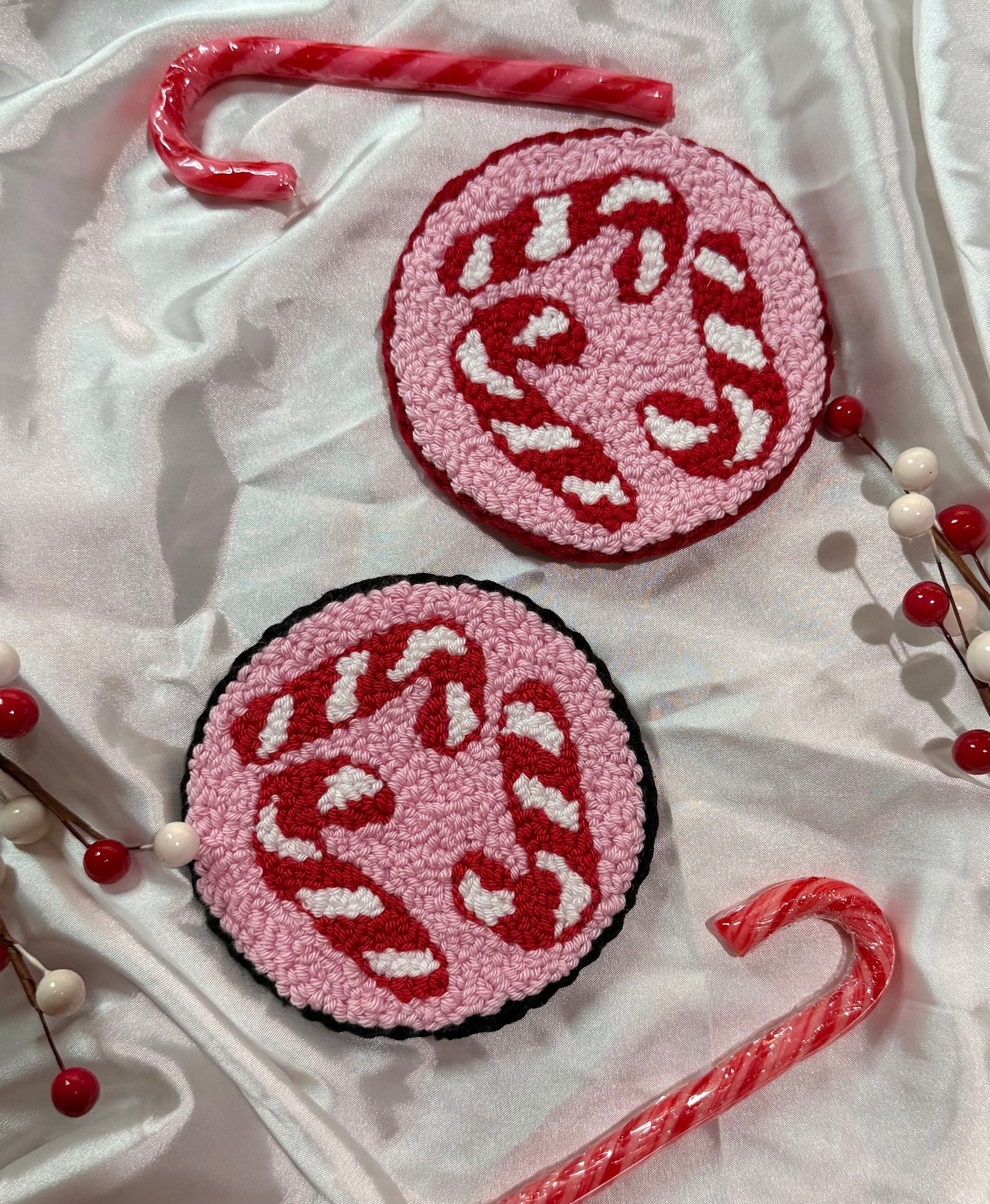 Candy Cane ( Rug Coaster)