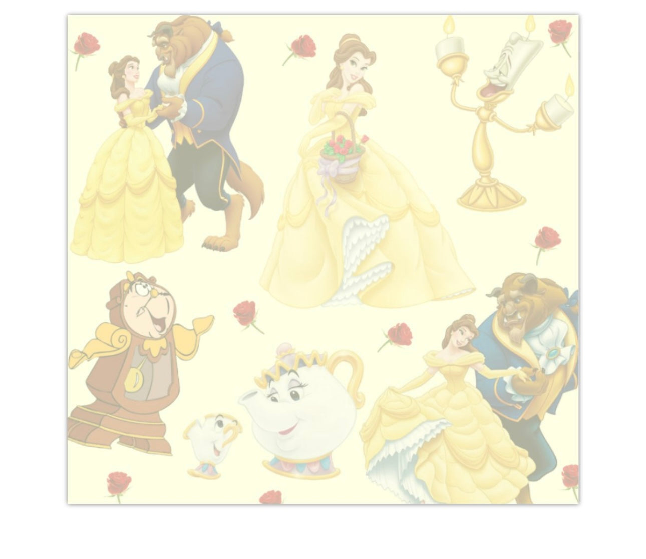 Beauty and the beast (sticky note)