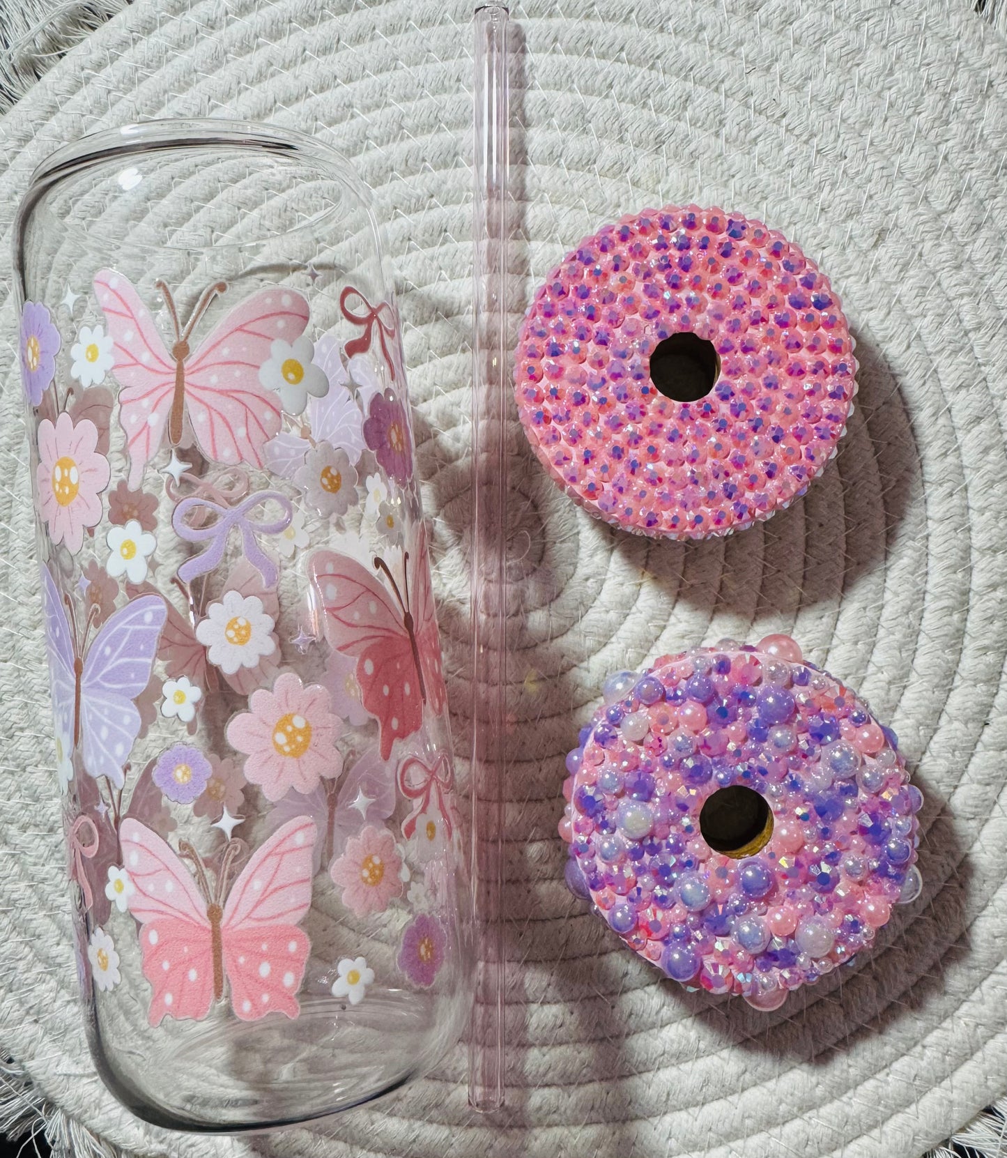 Blooming Bliss (20oz Glass Cup Set)