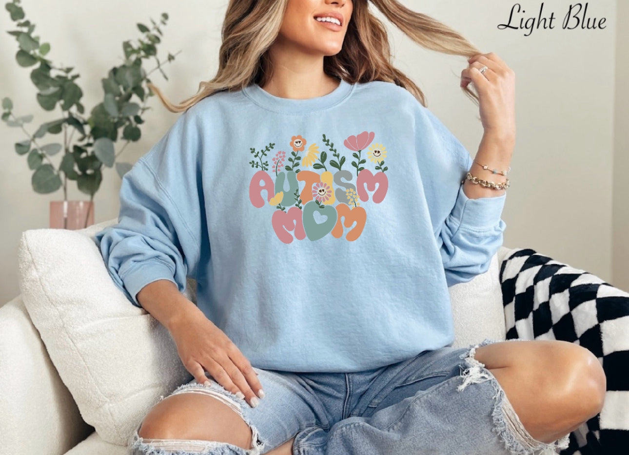 Autism Mom Floral