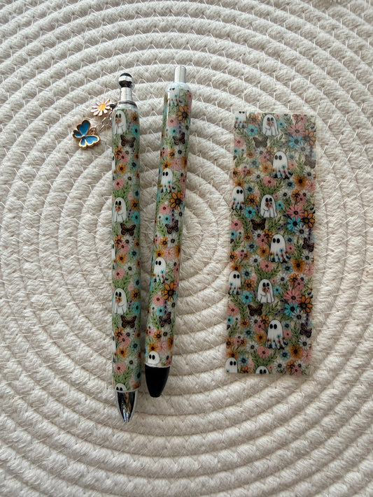 Floral Ghostie (resin pen)