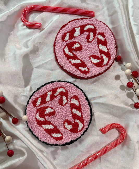 Candy Cane ( Rug Coaster)