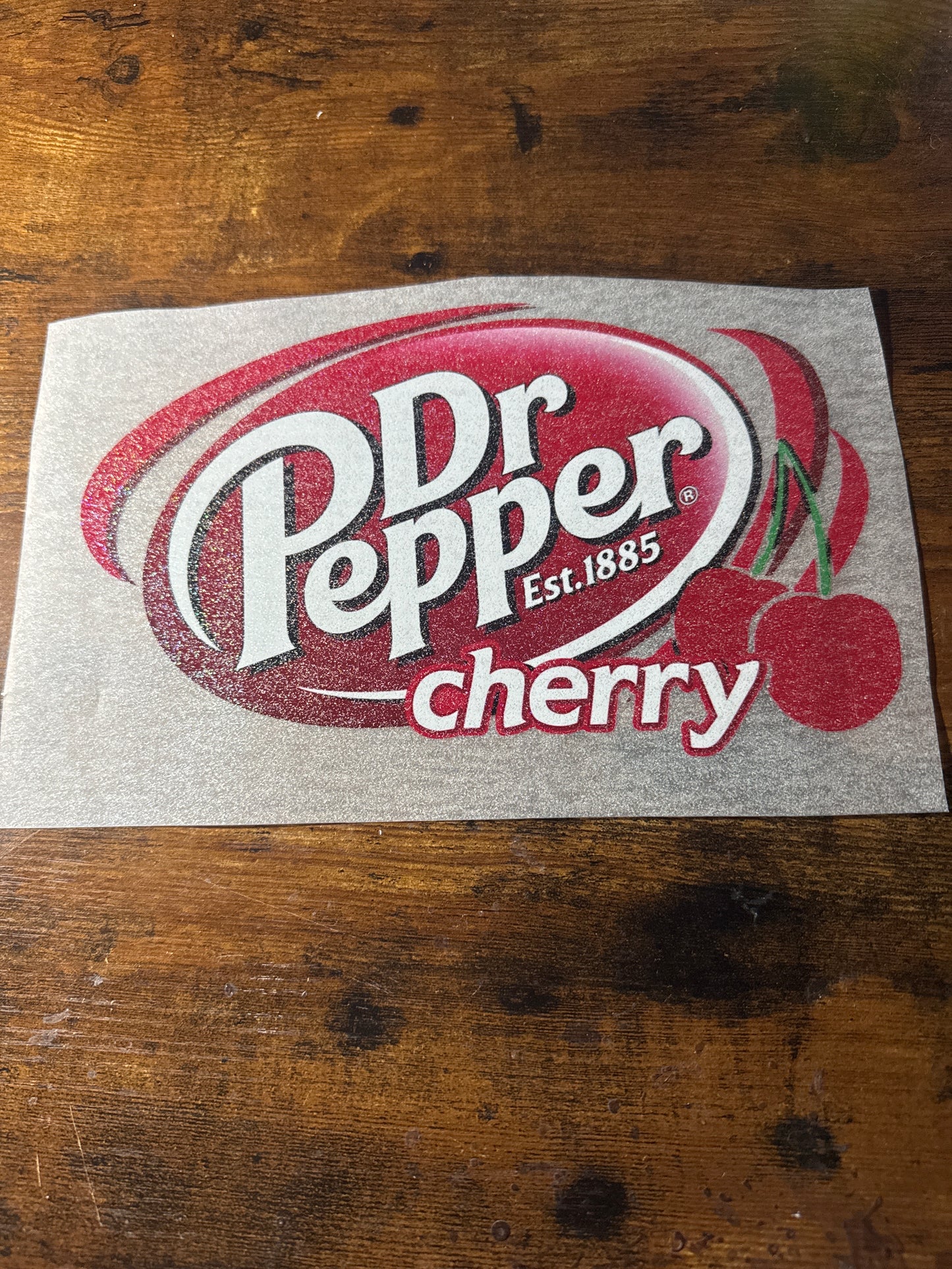 Dr Pepper (glitter print)
