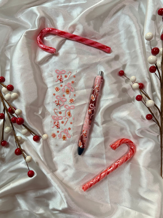 Candy Cane Cutie (resin pen)