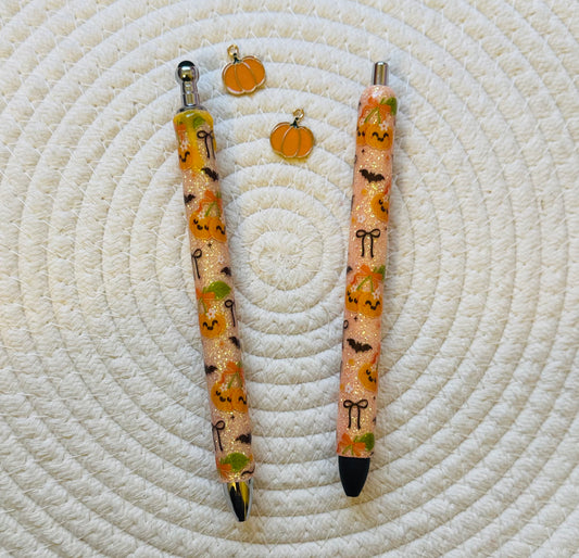 Pumpkin Cherries (resin pen)