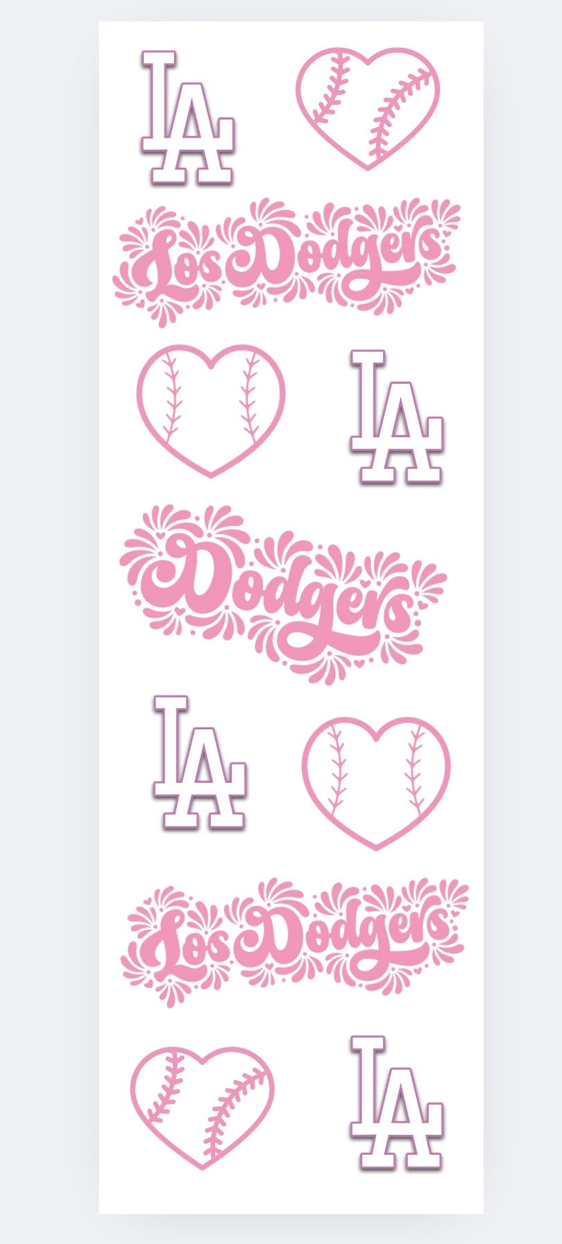Girly Dodgers pink (resin pen)