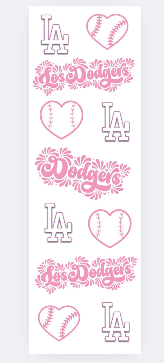 Girly Dodgers pink (resin pen)