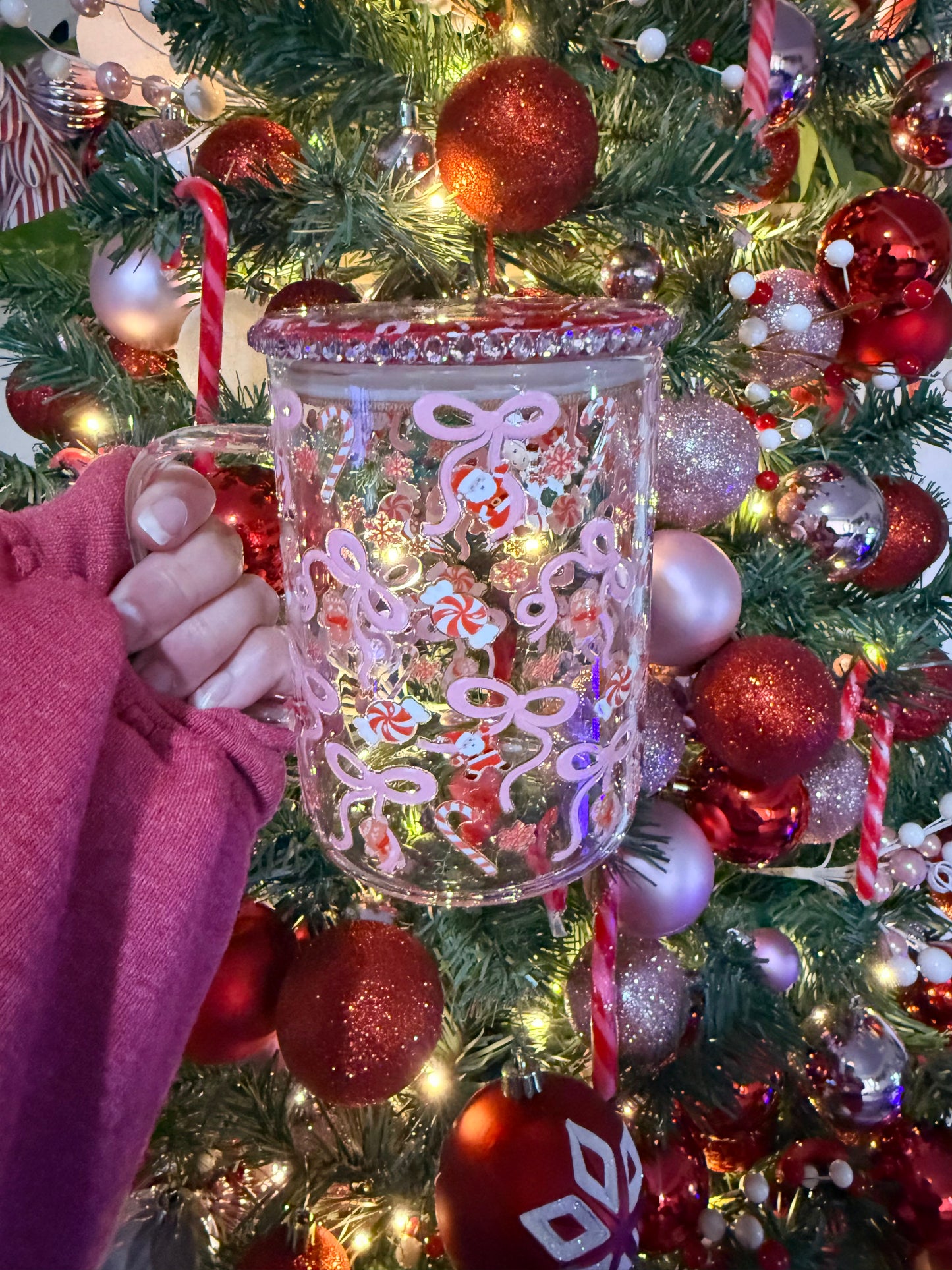 Candy Cane Cutie ( glassware)