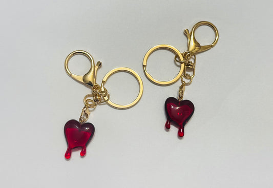 Blood Heart Key Chain
