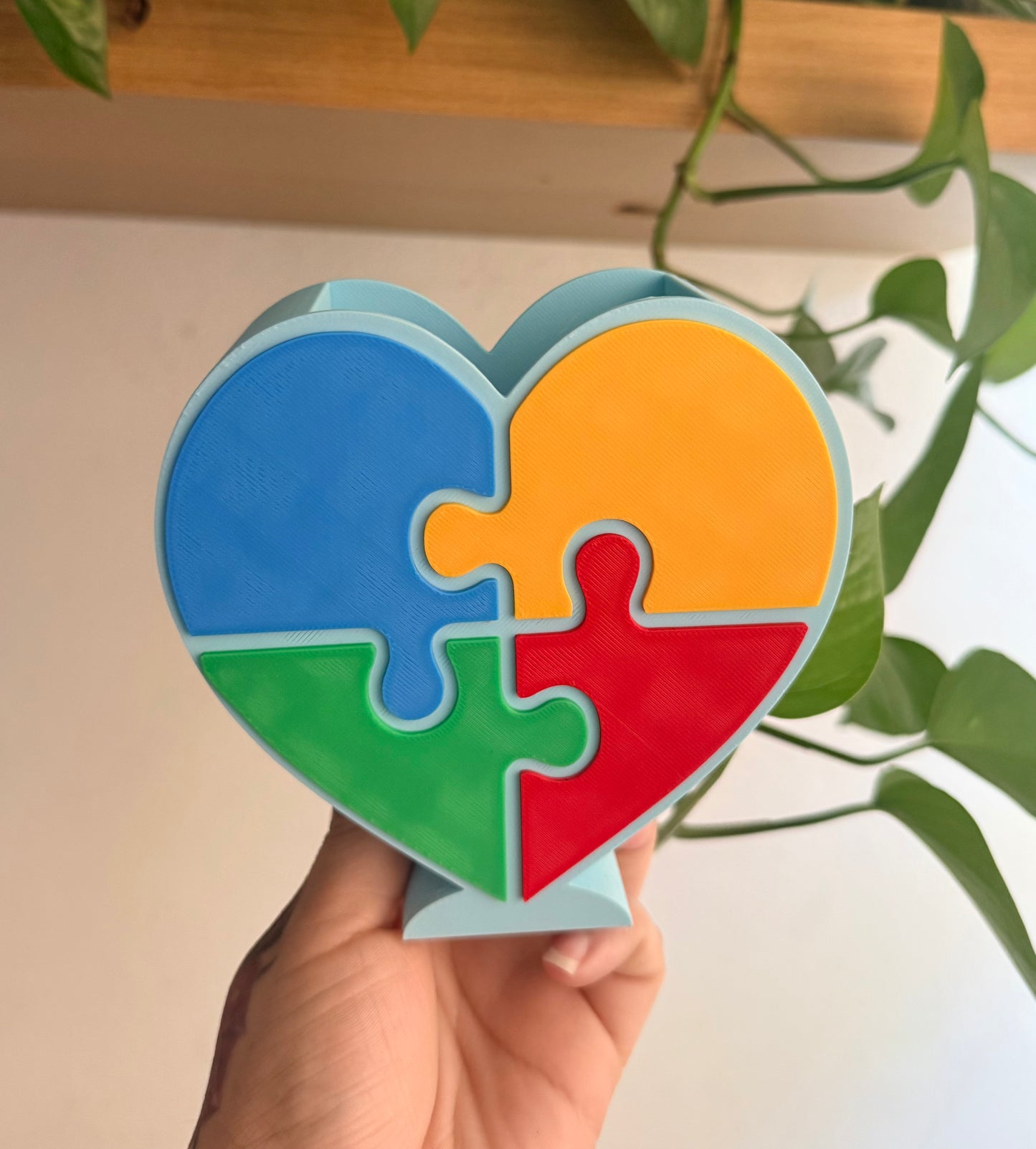 Autism Heart (pen holder)
