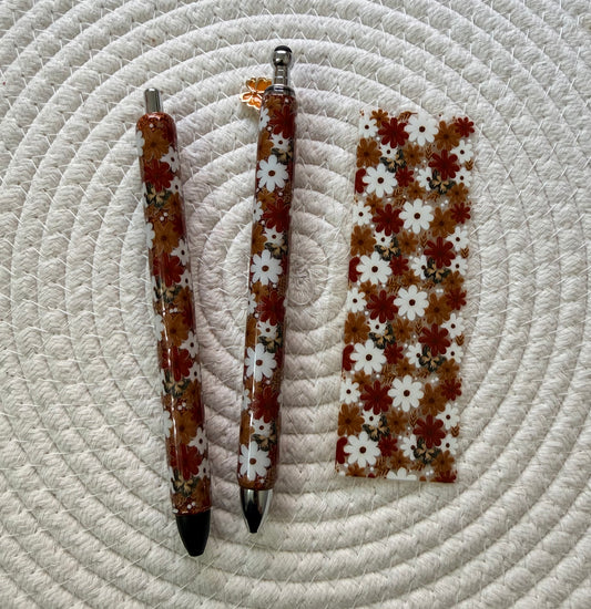 Fall Florals (resin pen)