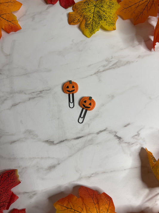 Pumpkin paper clip