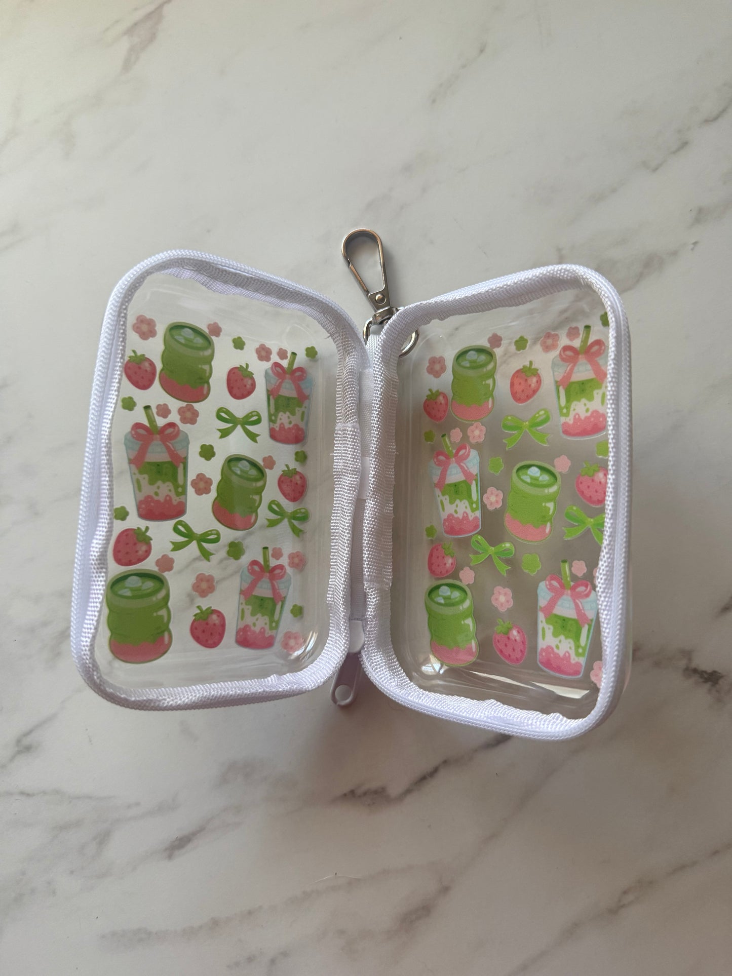 Strawberry Matcha ( mini storage pouch)